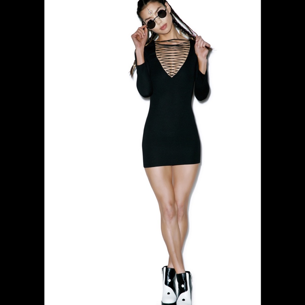 House of Widow Web of Tears Ponti Dress